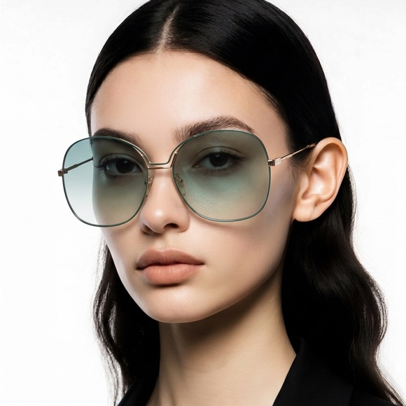Givenchy Accessories - New Authentic Givenchy GV7144/S PEF/EZ Sunglasses – Green/Gold Gradient